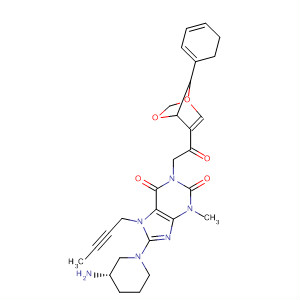 668270-06-2  1H-Purine-2,6-dione,8-[(3S)-3-amino-1-piperidinyl]-7-(2-butynyl)-1-[2-(2,3-dihydro-1,4-benzodioxin-5-yl)-2-oxoethyl]-3,7-dihydro-3-methyl-