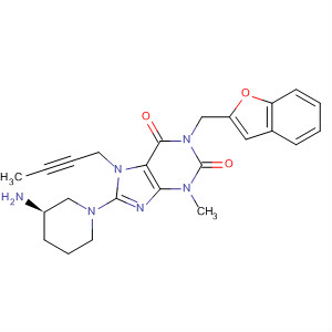 668270-49-3  1H-Purine-2,6-dione,8-[(3R)-3-amino-1-piperidinyl]-1-(2-benzofuranylmethyl)-7-(2-butynyl)-3,7-dihydro-3-methyl-