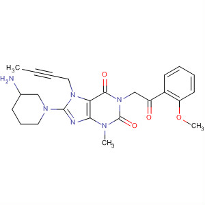 668271-56-5  1H-Purine-2,6-dione,8-(3-amino-1-piperidinyl)-7-(2-butynyl)-3,7-dihydro-1-[2-(2-methoxyphenyl)-2-oxoethyl]-3-methyl-
