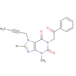668271-94-1  1H-Purine-2,6-dione,8-bromo-7-(2-butynyl)-3,7-dihydro-3-methyl-1-(2-oxo-2-phenylethyl)-