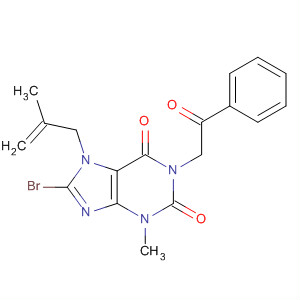 668272-00-2  1H-Purine-2,6-dione,8-bromo-3,7-dihydro-3-methyl-7-(2-methyl-2-propenyl)-1-(2-oxo-2-phenylethyl)-