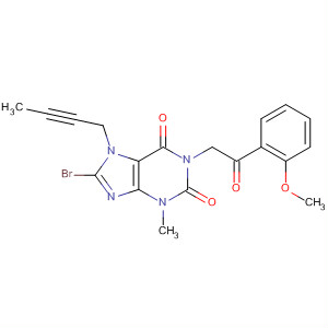 668273-53-8  1H-Purine-2,6-dione,8-bromo-7-(2-butynyl)-3,7-dihydro-1-[2-(2-methoxyphenyl)-2-oxoethyl]-3-methyl-