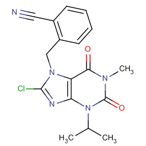 668274-91-7  Benzonitrile,2-[[8-chloro-1,2,3,6-tetrahydro-1-methyl-3-(1-methylethyl)-2,6-dioxo-7H-purin-7-yl]methyl]-