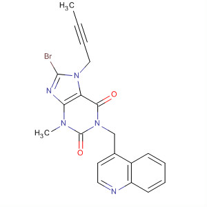 668275-28-3  1H-Purine-2,6-dione,8-bromo-7-(2-butynyl)-3,7-dihydro-3-methyl-1-(4-quinolinylmethyl)-