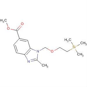 668275-56-7  1H-Benzimidazole-6-carboxylic acid,2-methyl-1-[[2-(trimethylsilyl)ethoxy]methyl]-, methyl ester