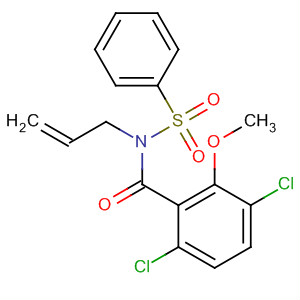 66897-34-5  Benzamide, 3,6-dichloro-2-methoxy-N-(phenylsulfonyl)-N-2-propenyl-