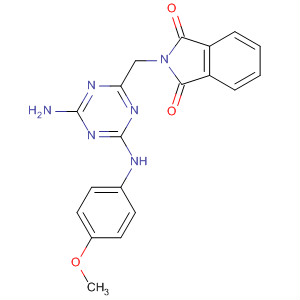 669746-30-9  1H-Isoindole-1,3(2H)-dione,2-[[4-amino-6-[(4-methoxyphenyl)amino]-1,3,5-triazin-2-yl]methyl]-