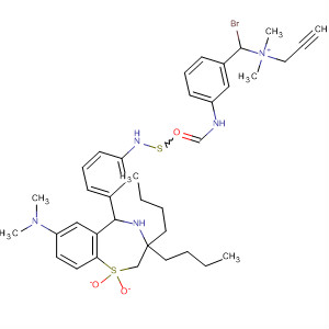 670277-90-4  Benzenemethanaminium,3-[[[[3-[3,3-dibutyl-7-(dimethylamino)-2,3,4,5-tetrahydro-1,1-dioxido-1,4-benzothiazepin-5-yl]phenyl]amino]thioxomethyl]amino]-N,N-dimethyl-N-2-propynyl-, bromide