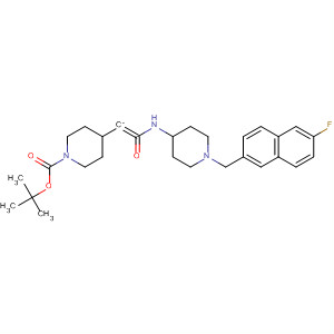 671207-14-0  1-Piperidinecarboxylic acid,4-[2-[[1-[(6-fluoro-2-naphthalenyl)methyl]-4-piperidinyl]amino]-2-oxoethylidene]-, 1,1-dimethylethyl ester