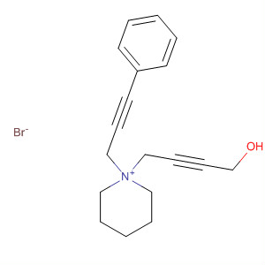 671223-17-9  Piperidinium, 1-(4-hydroxy-2-butynyl)-1-(3-phenyl-2-propynyl)-, bromide