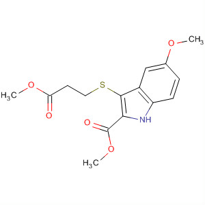 671783-42-9  1H-Indole-2-carboxylic acid,5-methoxy-3-[(3-methoxy-3-oxopropyl)thio]-, methyl ester