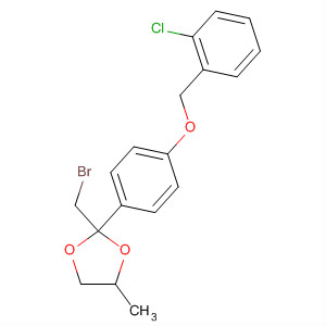 671802-55-4  1,3-Dioxolane,2-(bromomethyl)-2-[4-[(2-chlorophenyl)methoxy]phenyl]-4-methyl-