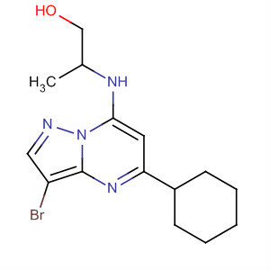 672317-06-5  1-Propanol,2-[(3-bromo-5-cyclohexylpyrazolo[1,5-a]pyrimidin-7-yl)amino]-