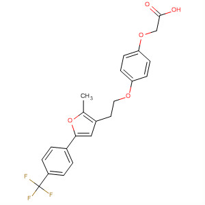 672928-61-9  Acetic acid,[4-[2-[2-methyl-5-[4-(trifluoromethyl)phenyl]-3-furanyl]ethoxy]phenoxy]-