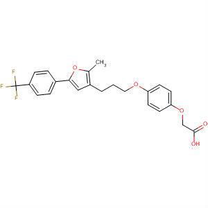 672928-63-1  Acetic acid,[4-[3-[2-methyl-5-[4-(trifluoromethyl)phenyl]-3-furanyl]propoxy]phenoxy]-