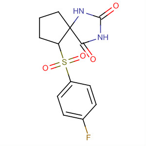 675185-78-1  1,3-Diazaspiro[4.4]nonane-2,4-dione, 6-[(4-fluorophenyl)sulfonyl]-