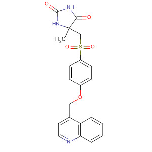 675185-82-7  2,4-Imidazolidinedione,5-methyl-5-[[[4-(4-quinolinylmethoxy)phenyl]sulfonyl]methyl]-