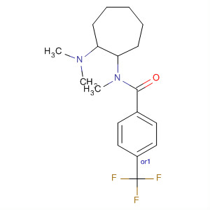 67579-58-2  Benzamide,N-[2-(dimethylamino)cycloheptyl]-N-methyl-4-(trifluoromethyl)-, trans-