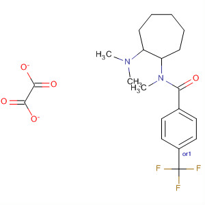 67579-59-3  Benzamide,N-[2-(dimethylamino)cycloheptyl]-N-methyl-4-(trifluoromethyl)-, trans-,ethanedioate (1:1)