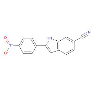 675821-00-8  1H-Indole-6-carbonitrile, 2-(4-nitrophenyl)-