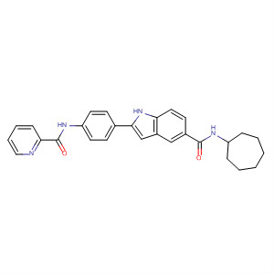 675822-67-0  1H-Indole-5-carboxamide,N-cycloheptyl-2-[4-[(2-pyridinylcarbonyl)amino]phenyl]-