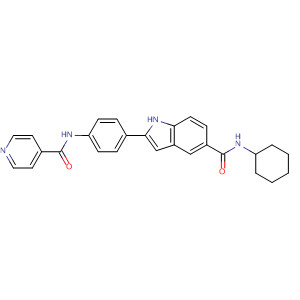 675822-93-2  1H-Indole-5-carboxamide,N-cyclohexyl-2-[4-[(4-pyridinylcarbonyl)amino]phenyl]-
