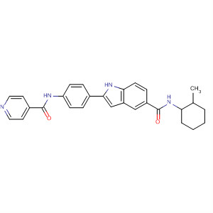 675822-95-4  1H-Indole-5-carboxamide,N-(2-methylcyclohexyl)-2-[4-[(4-pyridinylcarbonyl)amino]phenyl]-