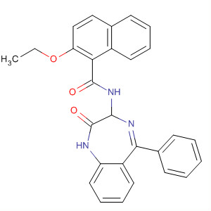 676129-70-7  1-Naphthalenecarboxamide,N-(2,3-dihydro-2-oxo-5-phenyl-1H-1,4-benzodiazepin-3-yl)-2-ethoxy-