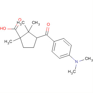 67625-21-2  Cyclopentanecarboxylic acid,3-[4-(dimethylamino)benzoyl]-1,2,2-trimethyl-