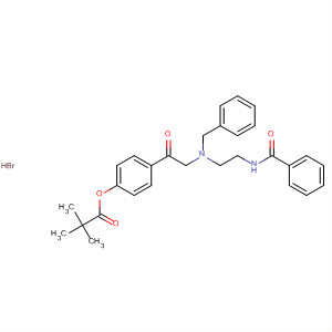 67631-78-1  Propanoic acid, 2,2-dimethyl-,4-[[[2-(benzoylamino)ethyl](phenylmethyl)amino]acetyl]-1,2-phenyleneester, monohydrobromide