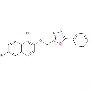 676462-62-7  1,3,4-Oxadiazole, 2-[[(1,6-dibromo-2-naphthalenyl)oxy]methyl]-5-phenyl-