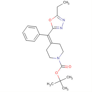 676491-16-0  1-Piperidinecarboxylic acid,4-[(5-ethyl-1,3,4-oxadiazol-2-yl)phenylmethylene]-, 1,1-dimethylethylester