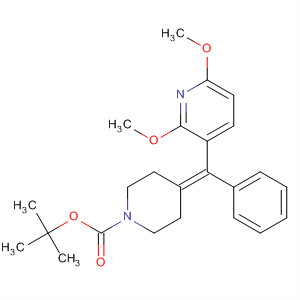 676491-23-9  1-Piperidinecarboxylic acid,4-[(2,6-dimethoxy-3-pyridinyl)phenylmethylene]-, 1,1-dimethylethyl ester