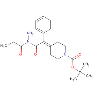 676491-33-1  1-Piperidinecarboxylic acid,4-[2-oxo-2-[2-(1-oxopropyl)hydrazino]-1-phenylethylidene]-,1,1-dimethylethyl ester