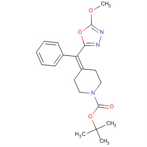 676491-39-7  1-Piperidinecarboxylic acid,4-[(5-methoxy-1,3,4-oxadiazol-2-yl)phenylmethylene]-, 1,1-dimethylethylester