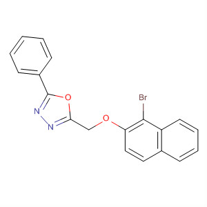 676581-21-8  1,3,4-Oxadiazole, 2-[[(1-bromo-2-naphthalenyl)oxy]methyl]-5-phenyl-