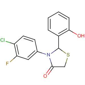 676603-70-6  4-Thiazolidinone, 3-(4-chloro-3-fluorophenyl)-2-(2-hydroxyphenyl)-