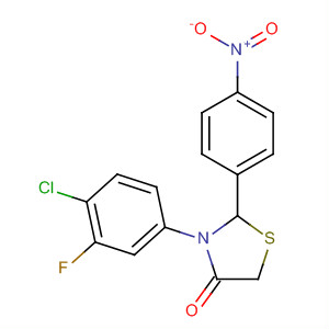 676603-71-7  4-Thiazolidinone, 3-(4-chloro-3-fluorophenyl)-2-(4-nitrophenyl)-
