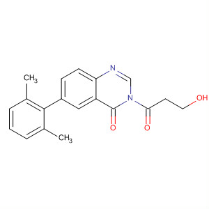677298-28-1  4(3H)-Quinazolinone, 6-(2,6-dimethylphenyl)-3-(3-hydroxy-1-oxopropyl)-