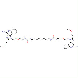 677354-11-9  16-Oxa-2,11,13-triazaoctadecanamide,18-[4-amino-2-(2-methoxyethyl)-1H-imidazo[4,5-c]quinolin-1-yl]-N-[2-[2-[4-amino-2-(2-methoxyethyl)-1H-imidazo[4,5-c]quinolin-1-yl]ethoxy]ethyl]-12-oxo-