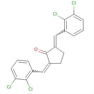 677751-36-9  Cyclopentanone, 2,5-bis[(2,3-dichlorophenyl)methylene]-