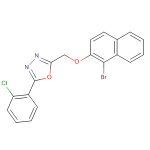678151-43-4  1,3,4-Oxadiazole,2-[[(1-bromo-2-naphthalenyl)oxy]methyl]-5-(2-chlorophenyl)-
