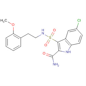 660414-16-4  1H-Indole-2-carboxamide,5-chloro-3-[[[2-(2-methoxyphenyl)ethyl]amino]sulfonyl]-