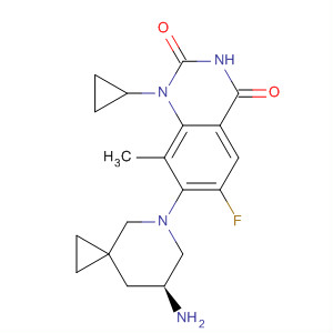 660416-10-4  2,4(1H,3H)-Quinazolinedione,7-[(7S)-7-amino-5-azaspiro[2.5]oct-5-yl]-1-cyclopropyl-6-fluoro-8-methyl-