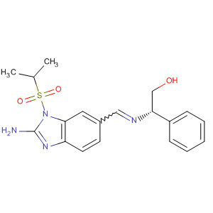 660431-95-8  1H-Benzimidazol-2-amine,6-[[[(1S)-2-hydroxy-1-phenylethyl]imino]methyl]-1-[(1-methylethyl)sulfonyl]-