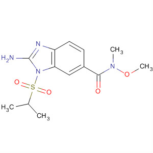 660432-01-9  1H-Benzimidazole-6-carboxamide,2-amino-N-methoxy-N-methyl-1-[(1-methylethyl)sulfonyl]-