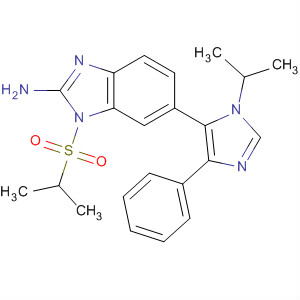 660434-65-1  1H-Benzimidazol-2-amine,6-[1-(1-methylethyl)-4-phenyl-1H-imidazol-5-yl]-1-[(1-methylethyl)sulfonyl]-