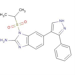 660435-98-3  1H-Benzimidazol-2-amine,1-[(1-methylethyl)sulfonyl]-6-(3-phenyl-1H-pyrazol-4-yl)-