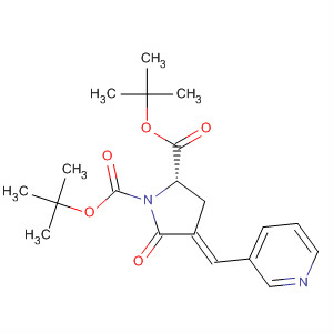 660439-67-8  1,2-Pyrrolidinedicarboxylic acid, 5-oxo-4-(3-pyridinylmethylene)-,bis(1,1-dimethylethyl) ester, (2S,4E)-