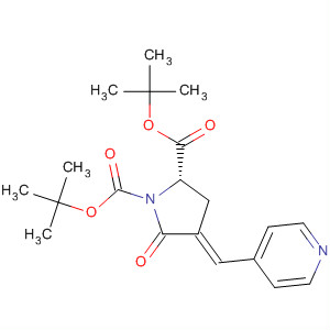 660439-68-9  1,2-Pyrrolidinedicarboxylic acid, 5-oxo-4-(4-pyridinylmethylene)-,bis(1,1-dimethylethyl) ester, (2S,4E)-